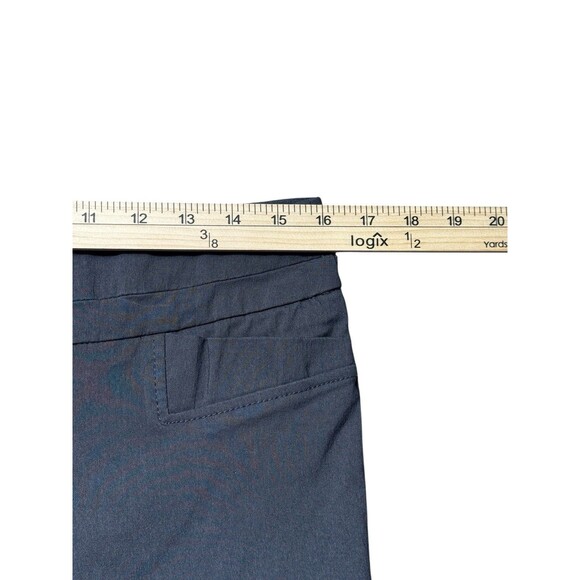 Zac & Rachel Petite Women’s Gray Cropped Straight Leg Dress Pants 10P Stretch - Picture 6 of 8